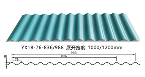 yx18-76-988型彩鋼瓦